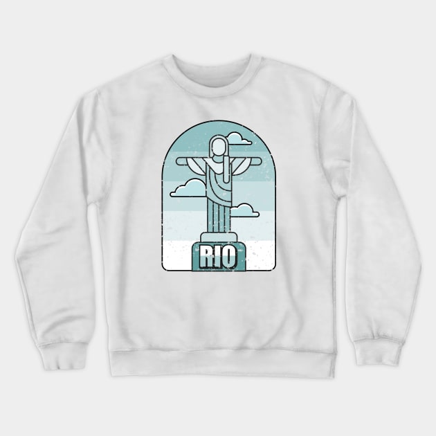 Rio de Janeiro Brazil Crewneck Sweatshirt by Mandra